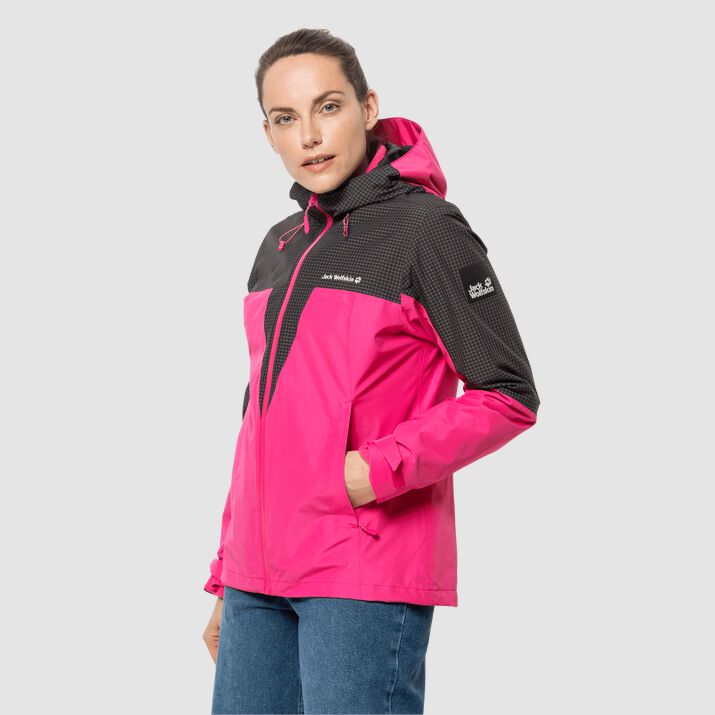 Chamarra Jack Wolfskin Dna Rhapsody 3in1 Mujer Rosas Mexico-7152914